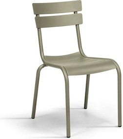 Set 4 scaune ALUMINIU -HORECA- h 83 cm - BEJ