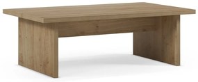 Măsuță de cafea în culoare naturală cu blat cu aspect de lemn de stejar 70x120 cm Loana – Marckeric