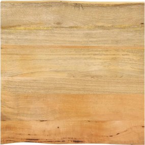 vidaXL Blat Masa 80x80x2,5 cm Live Edge Lemn Masiv Mango