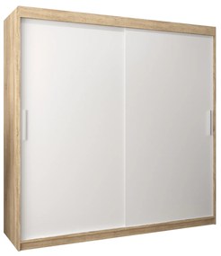 Dulap de haine 200 cm Toki (stejar sonoma + alb mat). 1064856