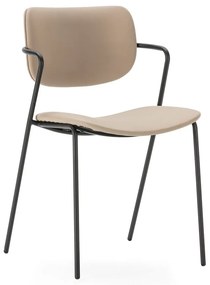 Scaune de dining bej 2 buc. Maika – Marckeric