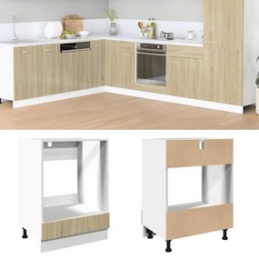 vidaXL Dulap pentru cuptor, stejar Sonoma, 60 x 46 x 81,5 cm, PAL