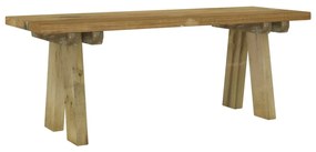 318173 vidaXL Bancă de grădină, 110 cm, lemn masiv de pin impregnat