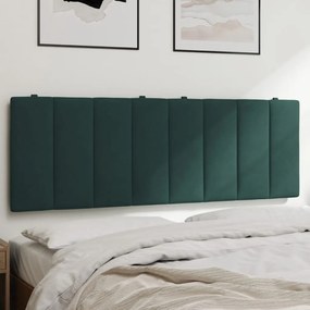 vidaXL Pernă tăblie de pat, verde, 120 cm, catifea