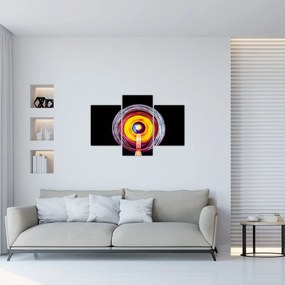 Tablou cu lumini în cerc (90x60 cm)