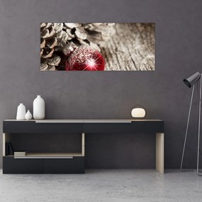 Tablou - Decorațiuni de Crăciun (120x50 cm)