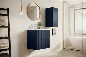 Dulap suspendat sub chiuvetă Nicole 60 cm - MDF albastru marin