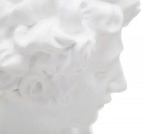Bust decorativ alb din polirasina, 20x17,5x30 cm, Roman Man Mauro Ferretti
