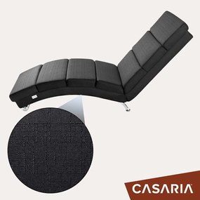 Șezlong LONDON, 186×55×89cm, antracit Casaria