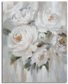 Mauro Ferretti Pictura Pe Pânză Floare Crem cm 80X3,7X100 | Aosom Romania