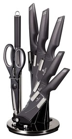 Set de cutite cu stativ 8 piese Carbon Pro Berlinger Haus BH 2586