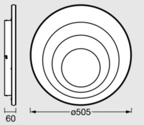 Osram - Plafonieră LED ORBIS SPIRAL LED/42W/230V Ø 50,5 cm albă
