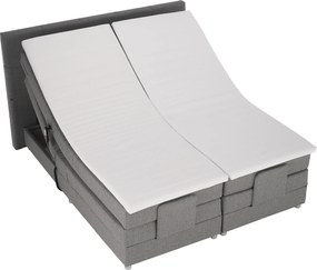 Pat electric reglabil, arcuri, gri, 160x200, MURKO NEW