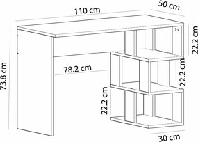 Birou de lucru Dardanos White