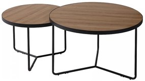 Set de masute in Decor de Nuc, DEMETER II