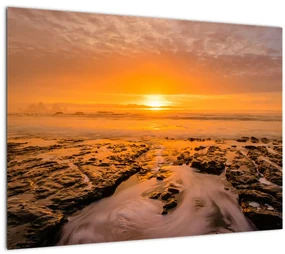 Tablou cu apus de soare (70x50 cm), în 40 de alte dimensiuni noi