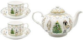 Set Ceainic, 2 Cesti si 2 Farfurii BERNARD - Spargatorul de Nuci, Portelan