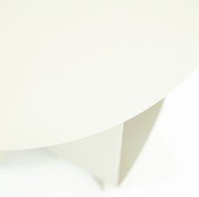 Masuta de cafea din metal Otus alba 70x70x35 cm