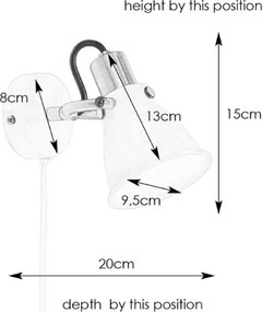 Markslöjd 107856 - Aplică perete spot ALTON 1xE14/40W/230V
