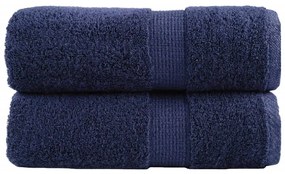 vidaXL Prosoape oaspeți premium SOLUND, 2buc. bleumarin 30x50cm 600gsm