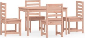 vidaXL Set cu masă de grădină, 5 piese, lemn masiv douglas