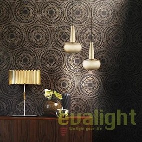 Abajur metalic design retro Clava Brushed Brass