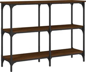 vidaXL Măsuță consolă, stejar maro, 100x29x75 cm, lemn prelucrat