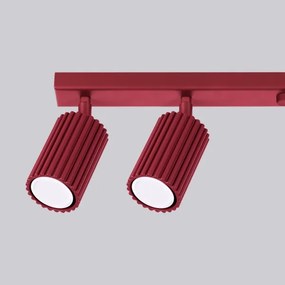 Brilagi - Plafonieră LED CRESTO cu 6 spoturi GU10, 10W, 230V, burgundiu