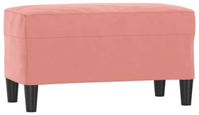 349400 vidaXL Bancă, roz, 70x35x41 cm, catifea