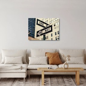 Tablou pe sticlă - New York ONE WAY (70x50 cm)