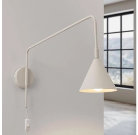 Lampă de perete Sollux SL.1699 NOX 1xE14/10W/230V crem