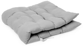 Scaun pliabil de drumeție cu saltea negru/gri