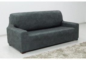 Husă multielastică de canapea  ESTIVELLA gri închis, 180-220 cm, 180 - 220 cm
