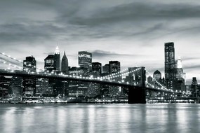 Fototapet - New York și podul Brooklin (152,5x104 cm), în 8 de alte dimensiuni noi