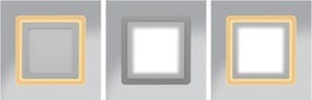 LED Lampă încastrată DUO LED/18W/230V + LED/6W