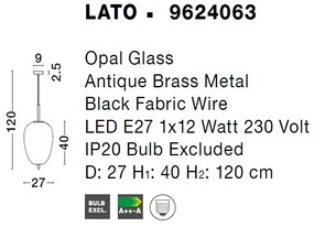 Lustra, Pendul modern Lato 27cm