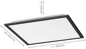 Leuchten Direkt 14755-18 LED plafonieră dimabilă FLAT LED/28W/230V +DO