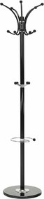 Cuier pom ALAN NEW, negru, metal/marmura, 37x175 cm