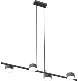 Lustră pe cablu SORA 4xGX53/12W/230V negru