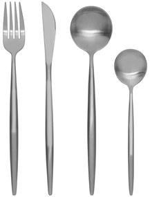 Tacâmuri argintiu din oțel inoxidabil 16 buc. Modern retro – Premier Housewares