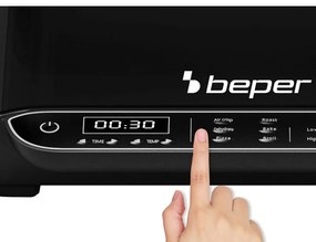 Resigilat: Fripteuza cu aer cald si grill  8in1 Beper P101FRI080, 1700W, 8 programe, 3.8 L, 230°C, Negru