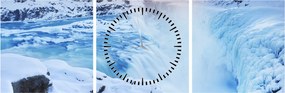 Tablou - Cascade reci (cu ceas) (90x30 cm)