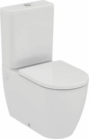 Set vas WC Ideal Standard Ellisse rimless BTW cu capac softclose alb si rezervor