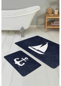 Covorașe de baie albastru-închis 2 buc. 60x100 cm – Mila Home