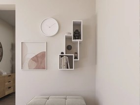 Polita de perete ALITTY 96x46 cm, alba