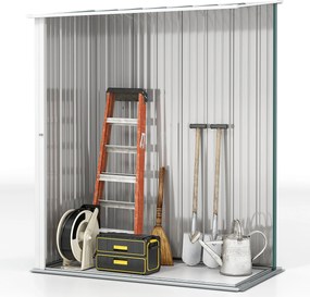 Outsunny Magazie Grădină Mare din Oțel cu Zăvor pentru Grădină, Negru | Aosom Romania