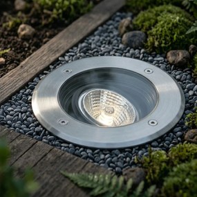 Proiector modern de sol pentru exterior din oțel AR70 reglabil IP65 - Delux