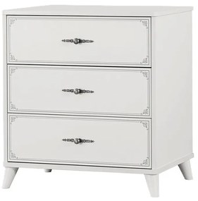 Comoda Perla S pentru camera copii 68x50x74 cm ,   Spatiu de depozitare elegant