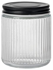 Recipient sticla Blac Stripes, 9 x 11 cm, 550 ml