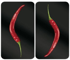 WENKO 2521380100 - Capac pentru plită 30x52 cm, multicolor/gri/transparent